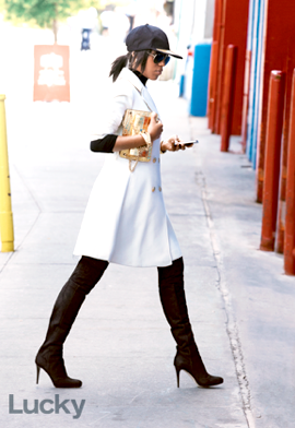 Kerry Washington Fit and Flare Wool Coat
