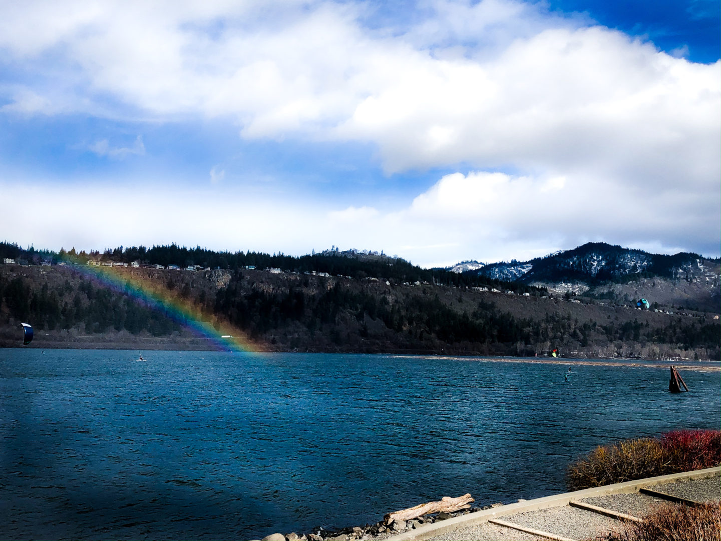 Rainbow on the Columbia River