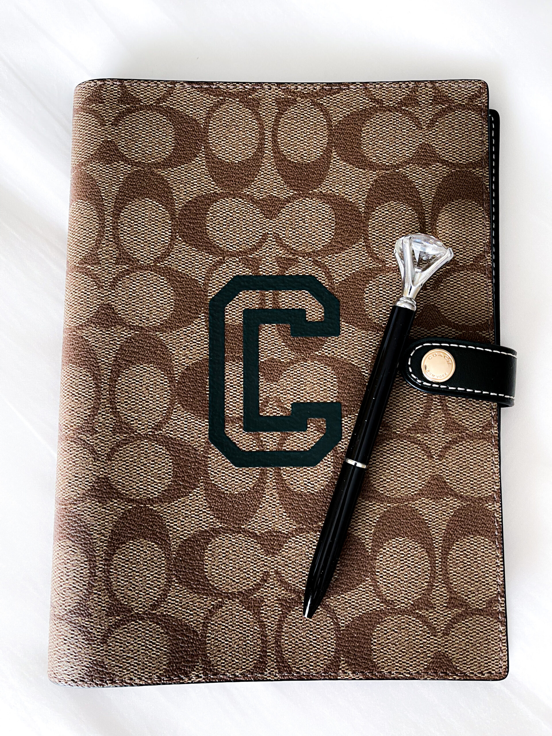 Coach Notebook with Diamond Pen
